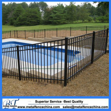 Black Powder Coated Aluminium Swimming Pool Fencing